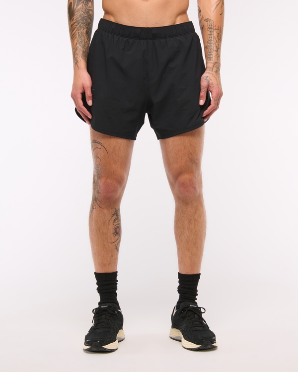 YPB sprintTEK Lined Running Short, Black view 2