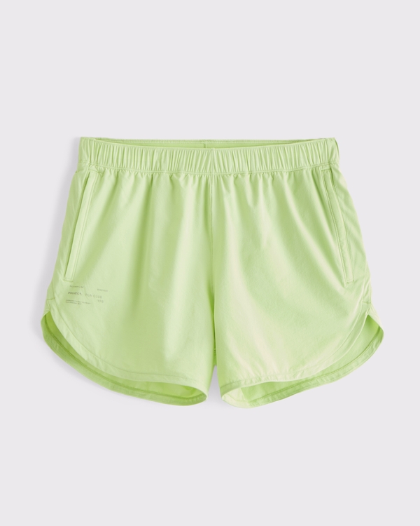 YPB sprintTEK Lined Running Short, Light Green view 1