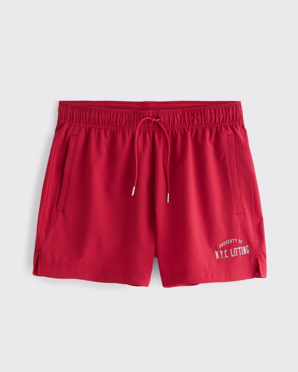 YPB motionTEK Retro Short, Red view 1