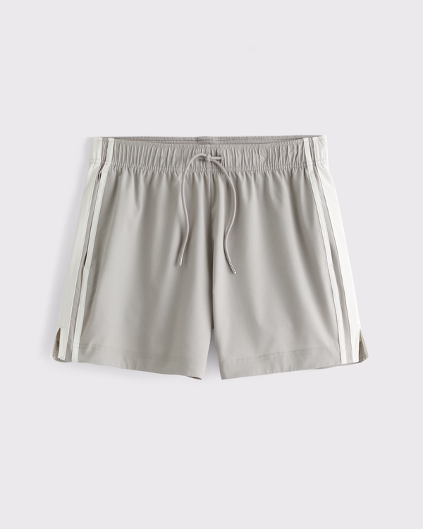 YPB motionTEK Retro Short, Light Gray view 1