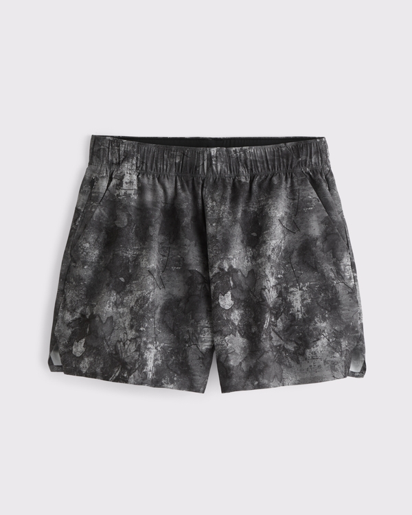 YPB motionTEK Unlined Ready Short, Gray Camo view 1