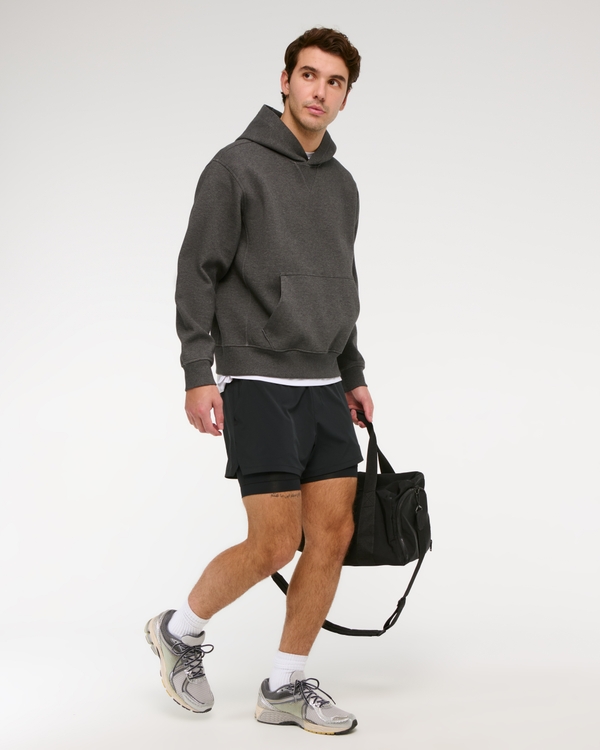 YPB motionTEK Extended Liner Short, Black view 1
