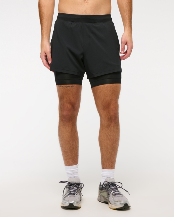 YPB motionTEK Extended Liner Short, Black view 2