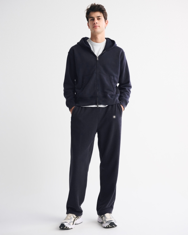 YPB Terry Open-Hem Sweatpant, Black view 2