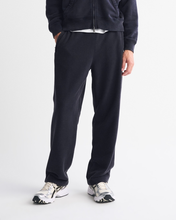 YPB Terry Open-Hem Sweatpant, Black view 2