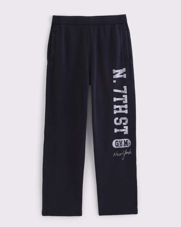 YPB Terry Open-Hem Sweatpant, Navy view 1