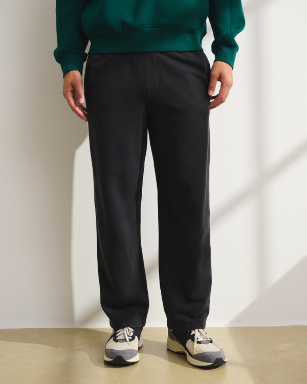YPB Terry Open-Hem Sweatpant, Black view 2