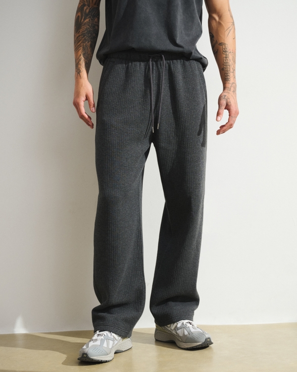 YPB Restore Ribbed Baggy Pant, Dark Gray view 2