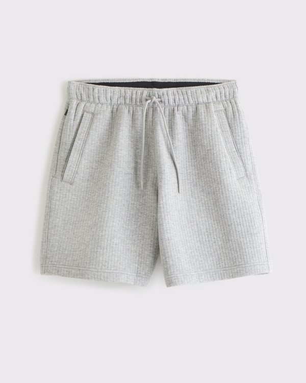 YPB Restore Ribbed Short, Light Heather Gray view 1