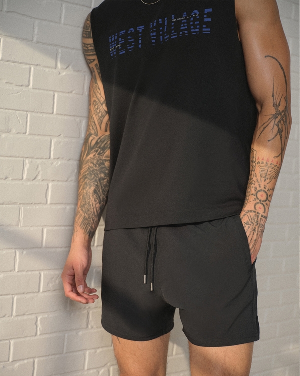 YPB motionTEK Unlined Training Short, Black view 2