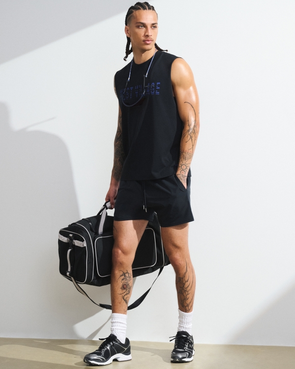 YPB motionTEK Unlined Training Short, Black view 1