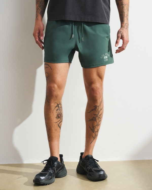 YPB motionTEK Unlined Training Short, Forest Teal view 2