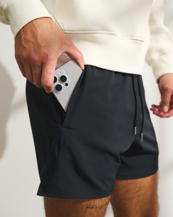 YPB motionTEK Lined Training Short, Black view 2