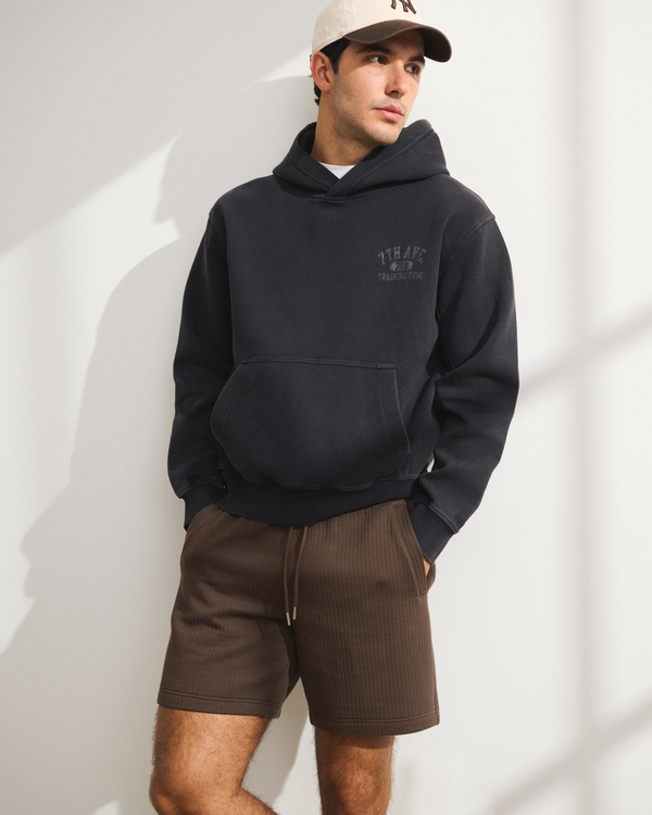 YPB Restore Ribbed Lined Short, Dark Brown view 1