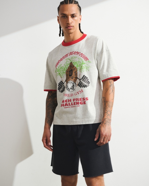 YPB Terry Cutoff Short, Black view 1