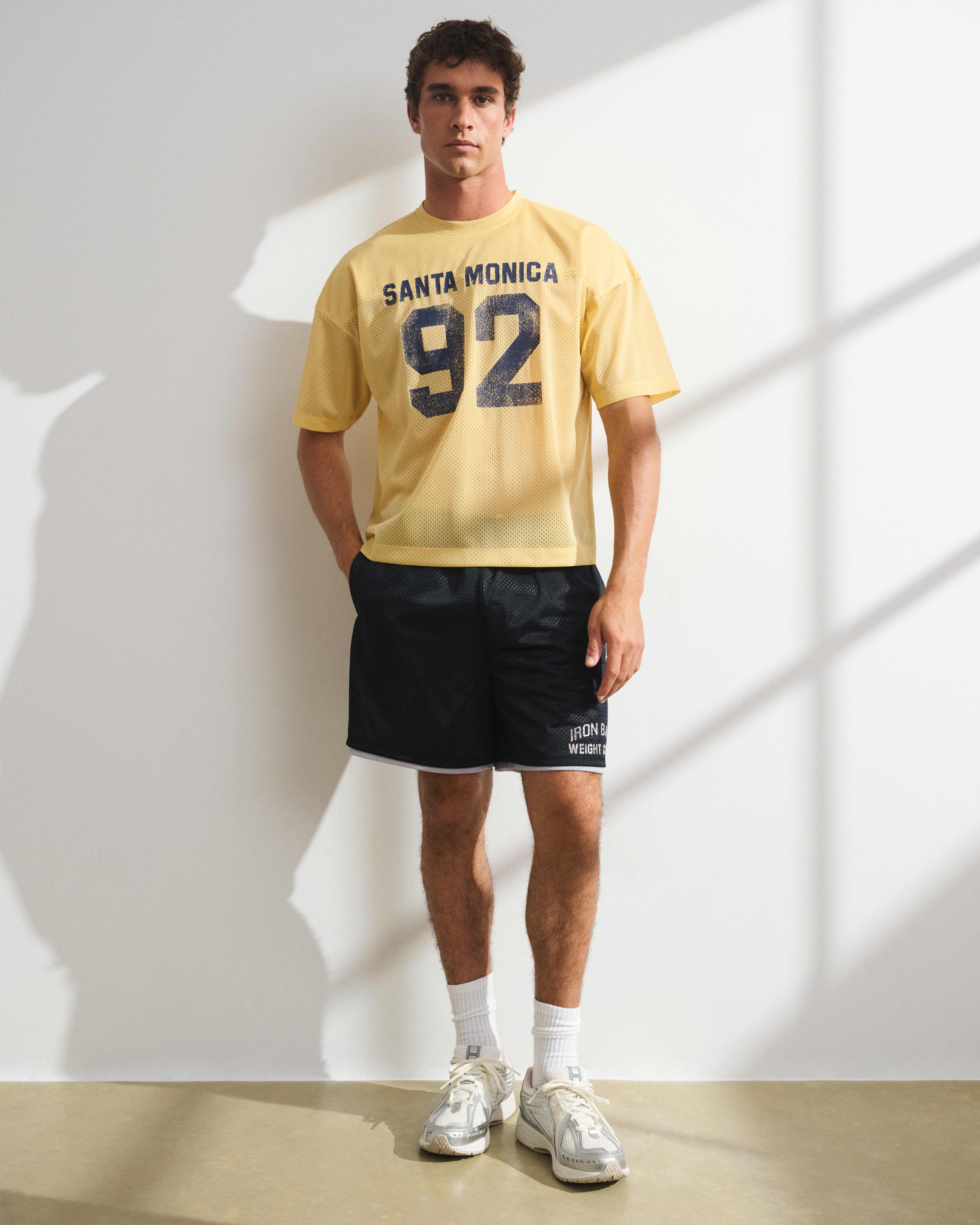 Мужские брюки Abercrombie & Fitch YPB Double-Layer Mesh Short — фото 2