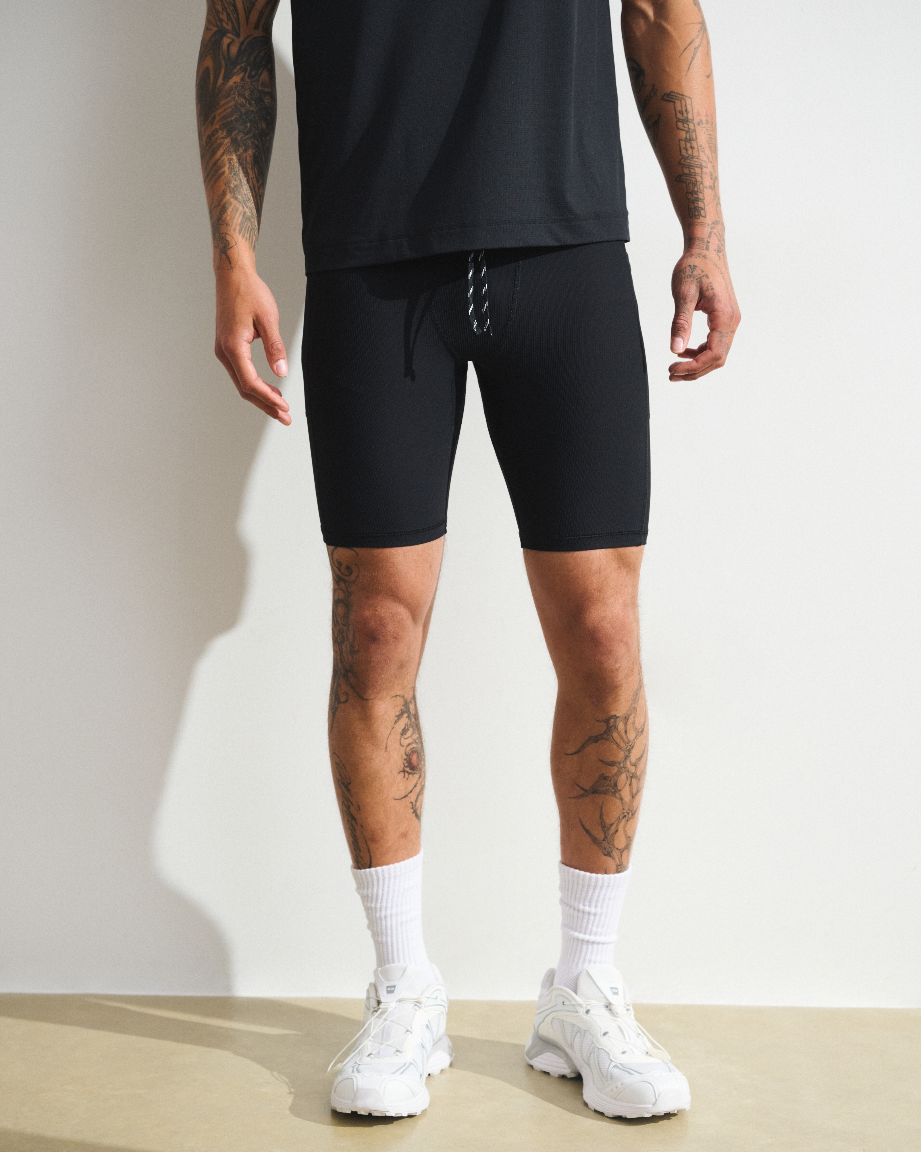 Мужские укороченные легинсы Abercrombie & Fitch YPB Rib Half Tight — фото 3