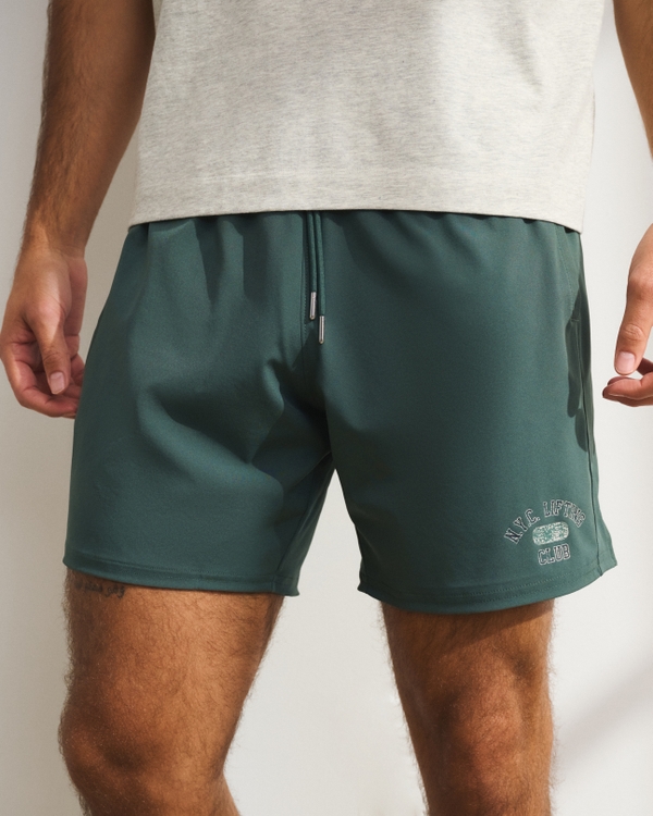 YPB motionTEK Unlined Training Short, Forest Teal view 2