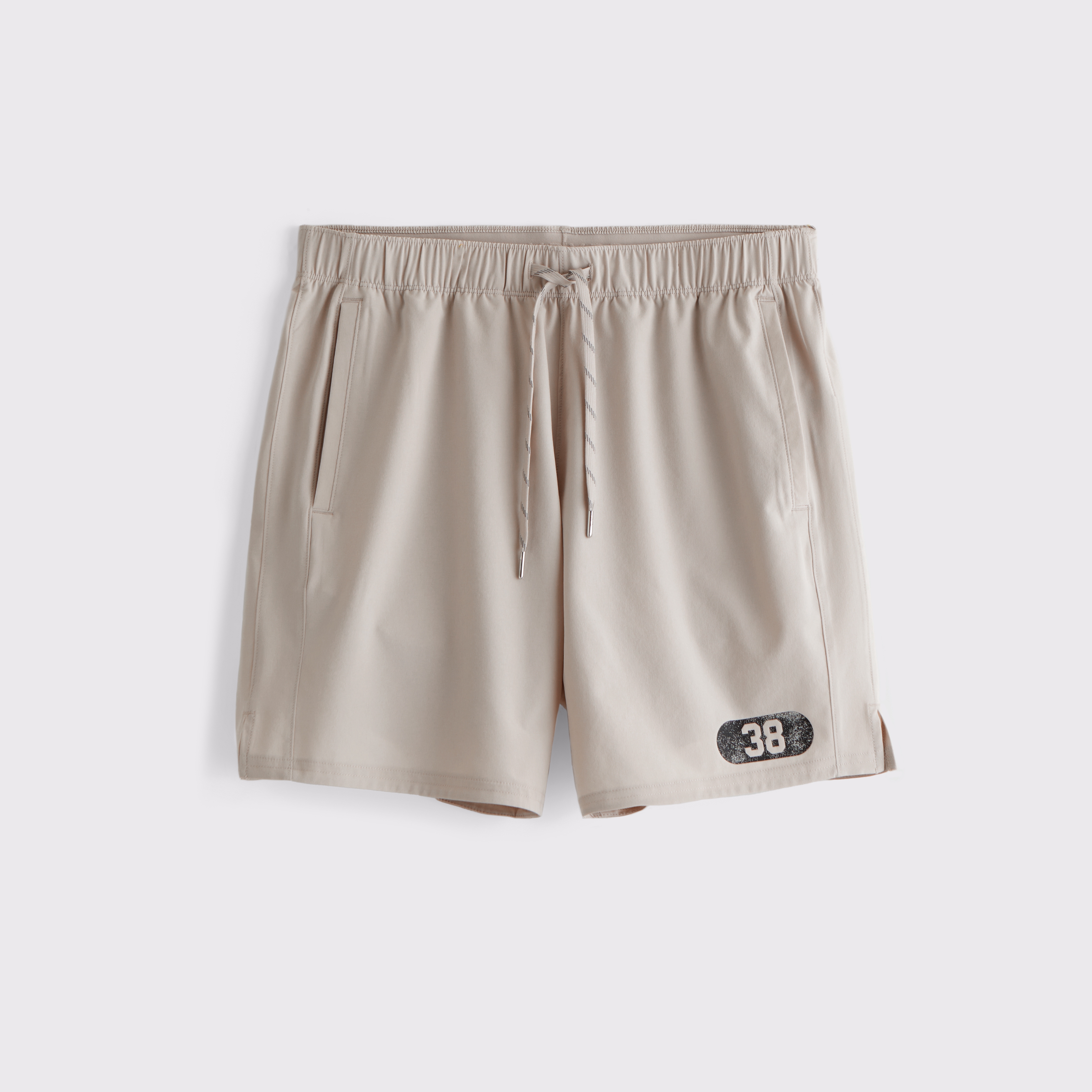 Мужские тренировочные шорты Abercrombie & Fitch YPB motionTEK, цвет: Пепельный