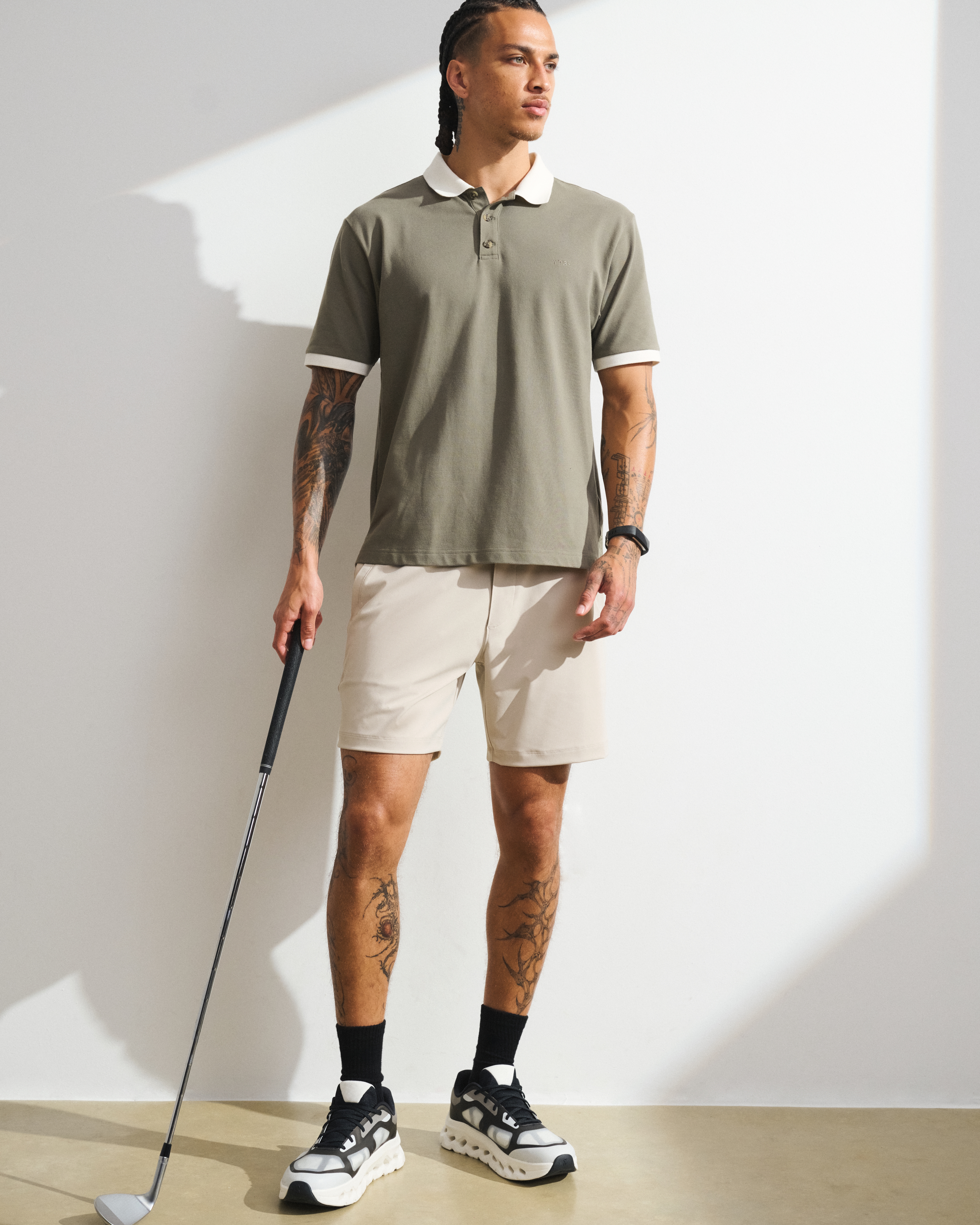 Мужские шорты Abercrombie & Fitch YPB Freestyle Short, цвет: Пепельный — фото 2