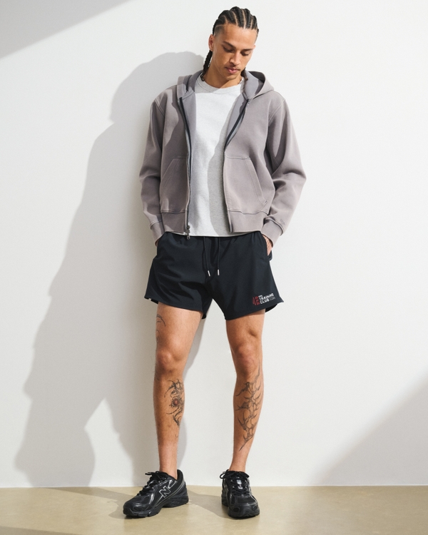 YPB motionTEK Unlined Training Short, Black view 1