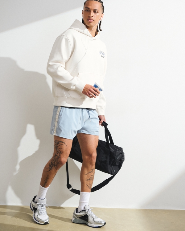 YPB motionTEK Unlined Training Short, Blue Gray view 1