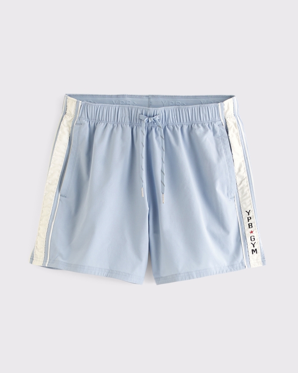 YPB motionTEK Unlined Training Short, Blue Gray view 1