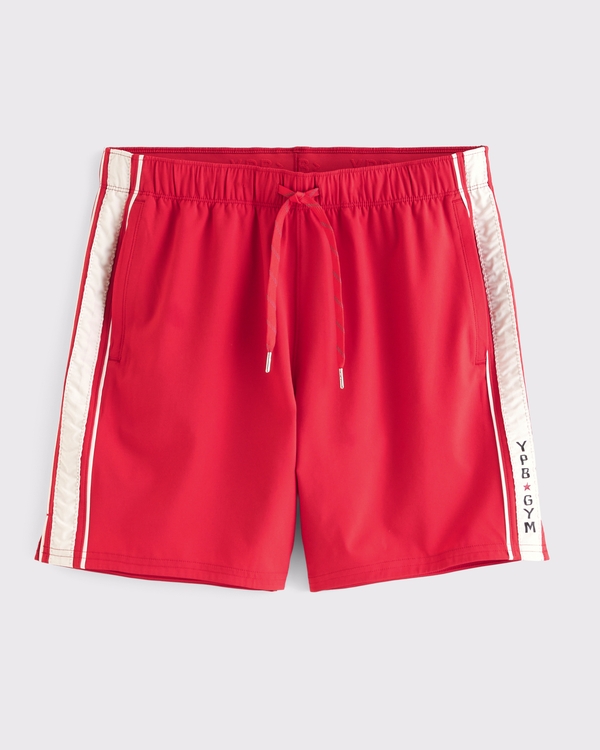 YPB motionTEK Unlined Training Short, Bright Red view 1