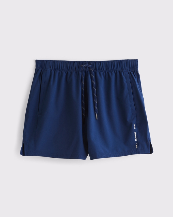 YPB motionTEK Unlined Training Short, Midnight Blue view 2