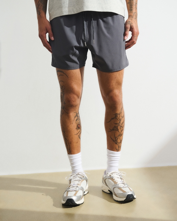 YPB motionTEK Unlined Training Short, Dark Gray view 2