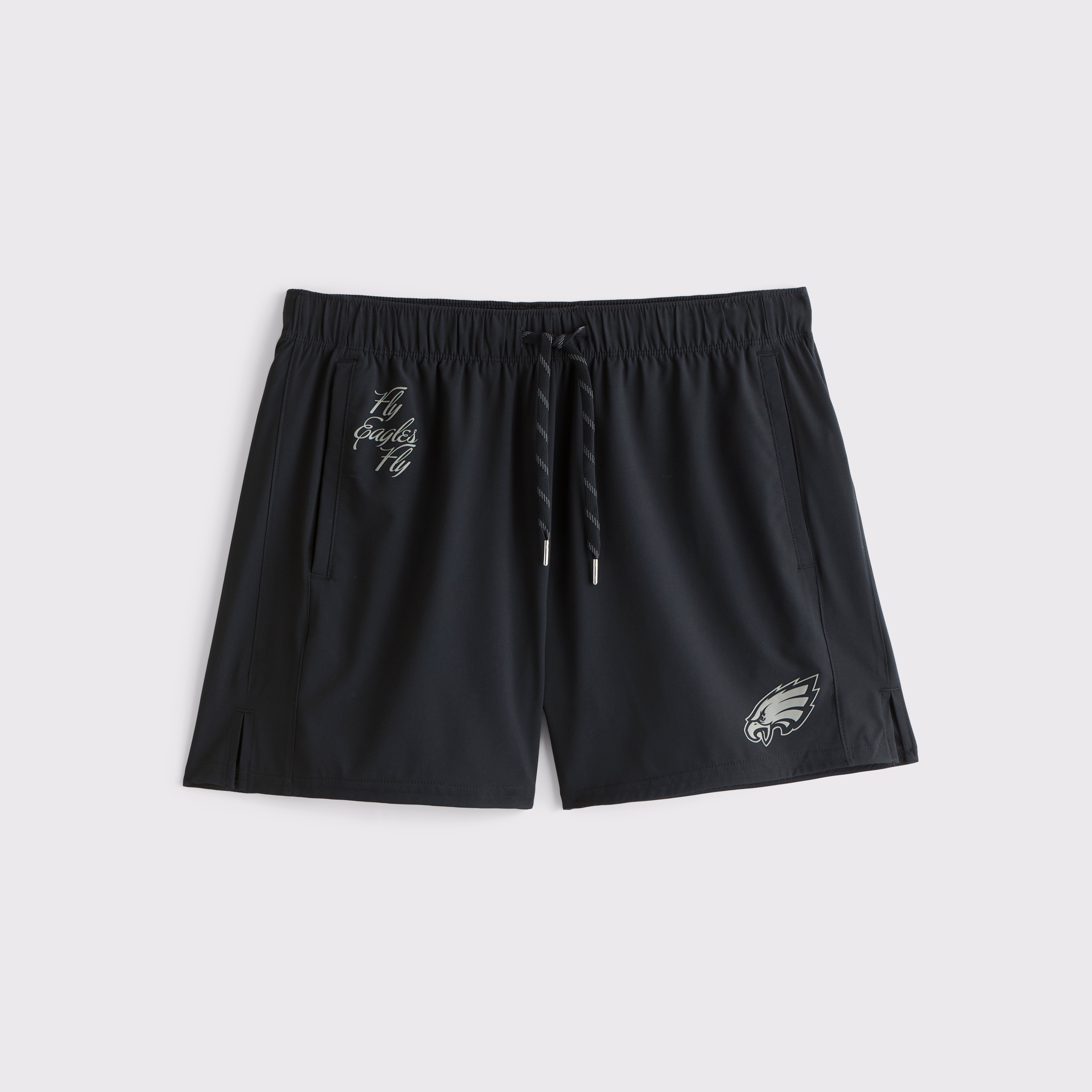 Мужские шорты Abercrombie & Fitch Buffalo Bills 5in Unlined Short, цвет: Чёрный, вариант 1 — фото 1