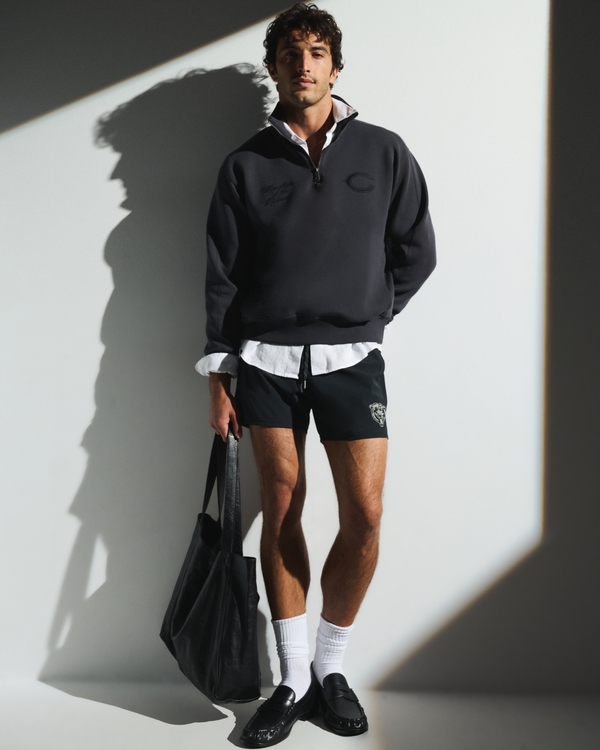 Chicago Bears 5in Unlined Short, Black-bears view 1