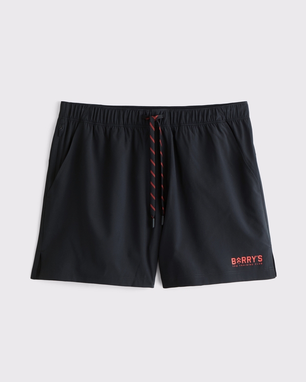 YPB Barry's Unlined Momentum motionTEK Training Short, Black view 2