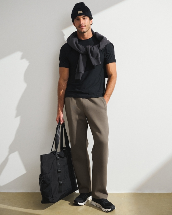 YPB neoKNIT MAX Relaxed Straight Bottom, Taupe view 1