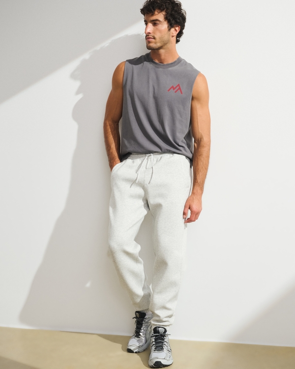 YPB neoKNIT MAX Cinched Hem Bottom, Heather Gray view 1