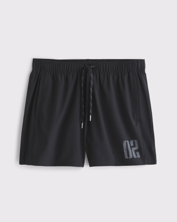 YPB motionTEK Unlined Training Short, Black view 1