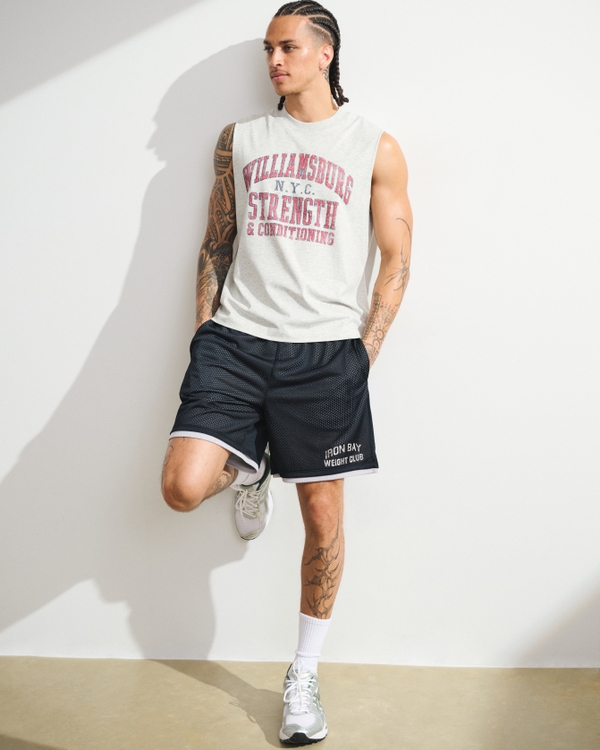 YPB Double-Layered Mesh Short