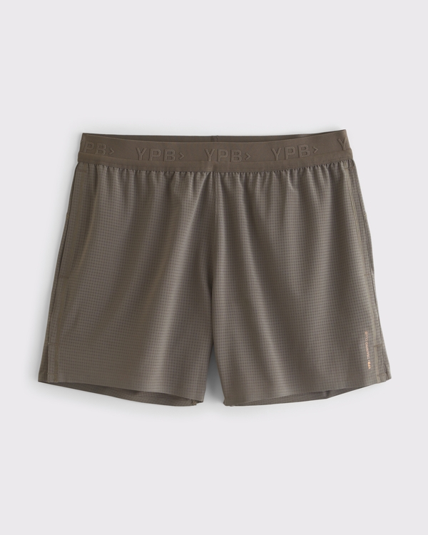 YPB motionVENT Lightweight Unlined Training Short, Gray Brown view 1