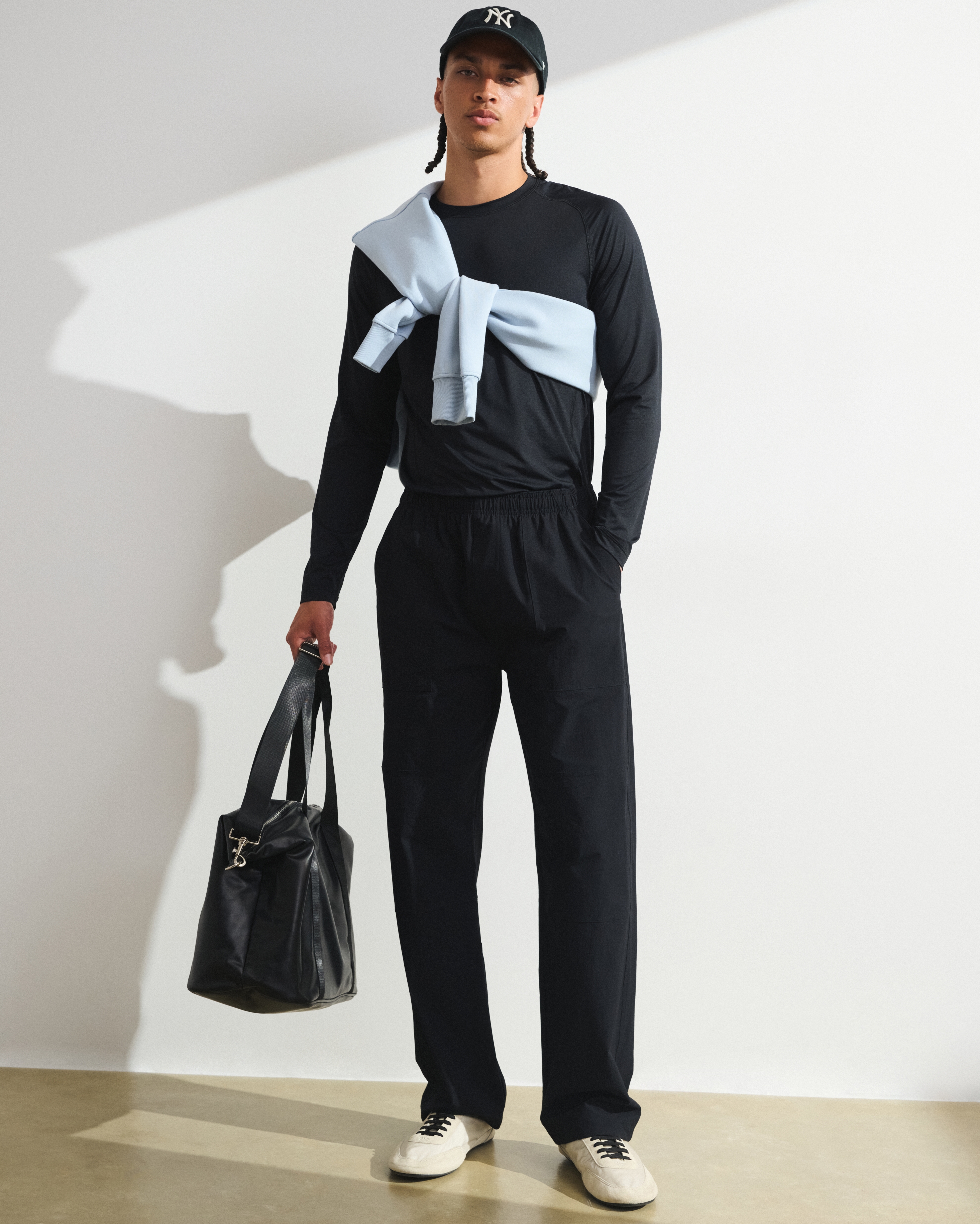 Мужские брюки Abercrombie & Fitch YPB Crinkle Nylon Lifting Pant — фото 2