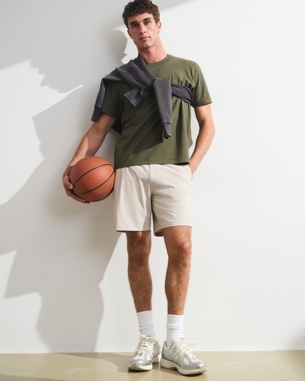 YPB Freestyle Short, Ash view 1