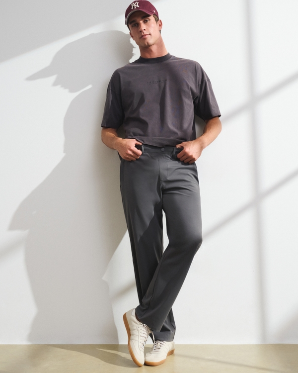 YPB Freestyle Relaxed Straight Leg Pant, Dark Gray view 1