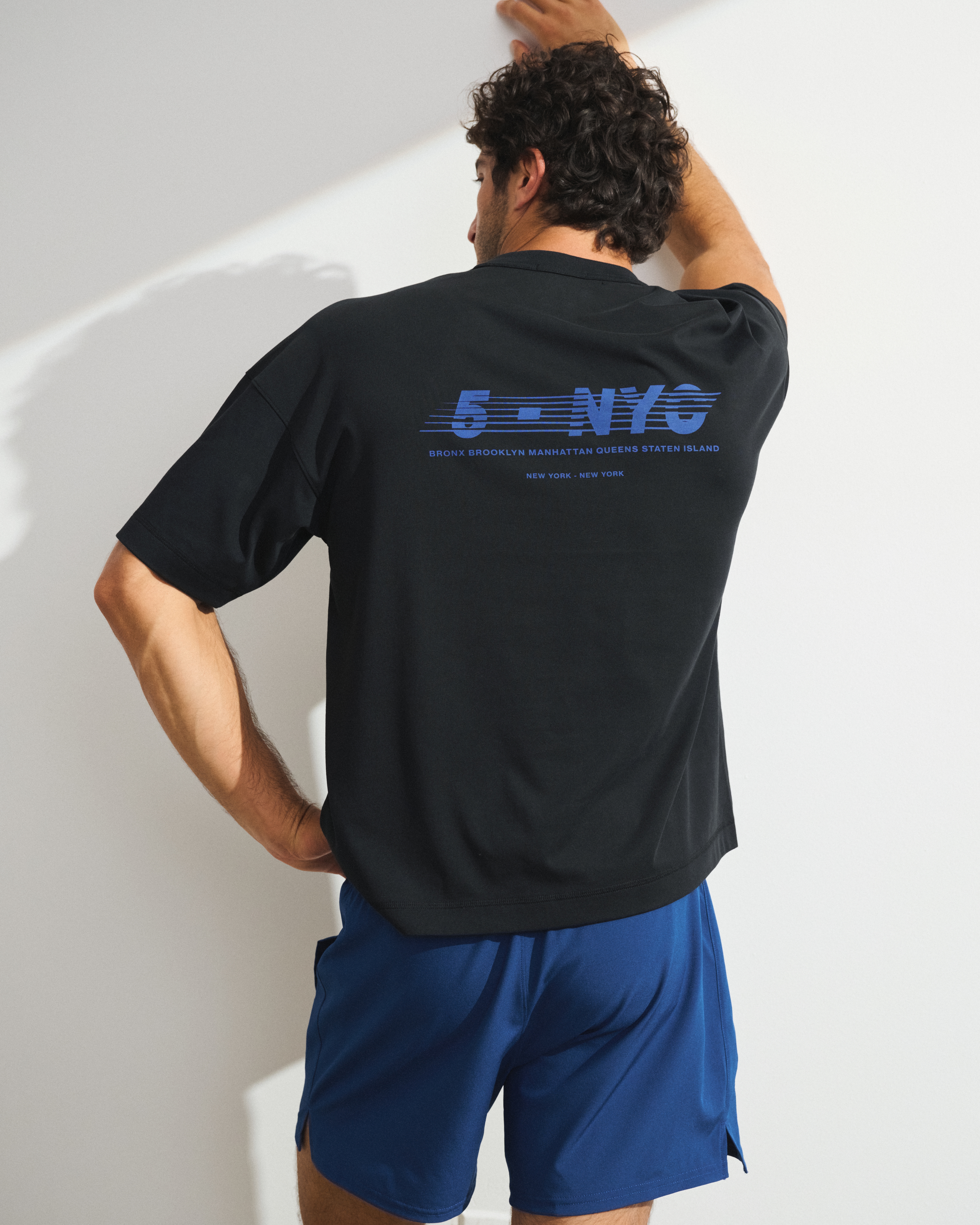 Мужская футболка Abercrombie & Fitch YPB Performance для спортзала, цвет: Чёрный — фото 3