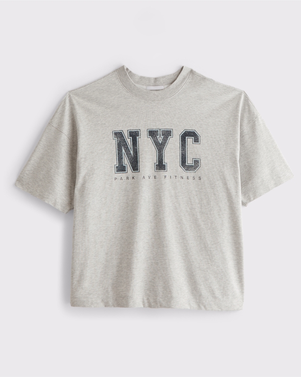 YPB Performance Cotton-Blend Gym Tee, Light Gray view 1