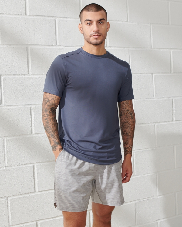 YPB powerSOFT Lifting Tee, Mineral Blue