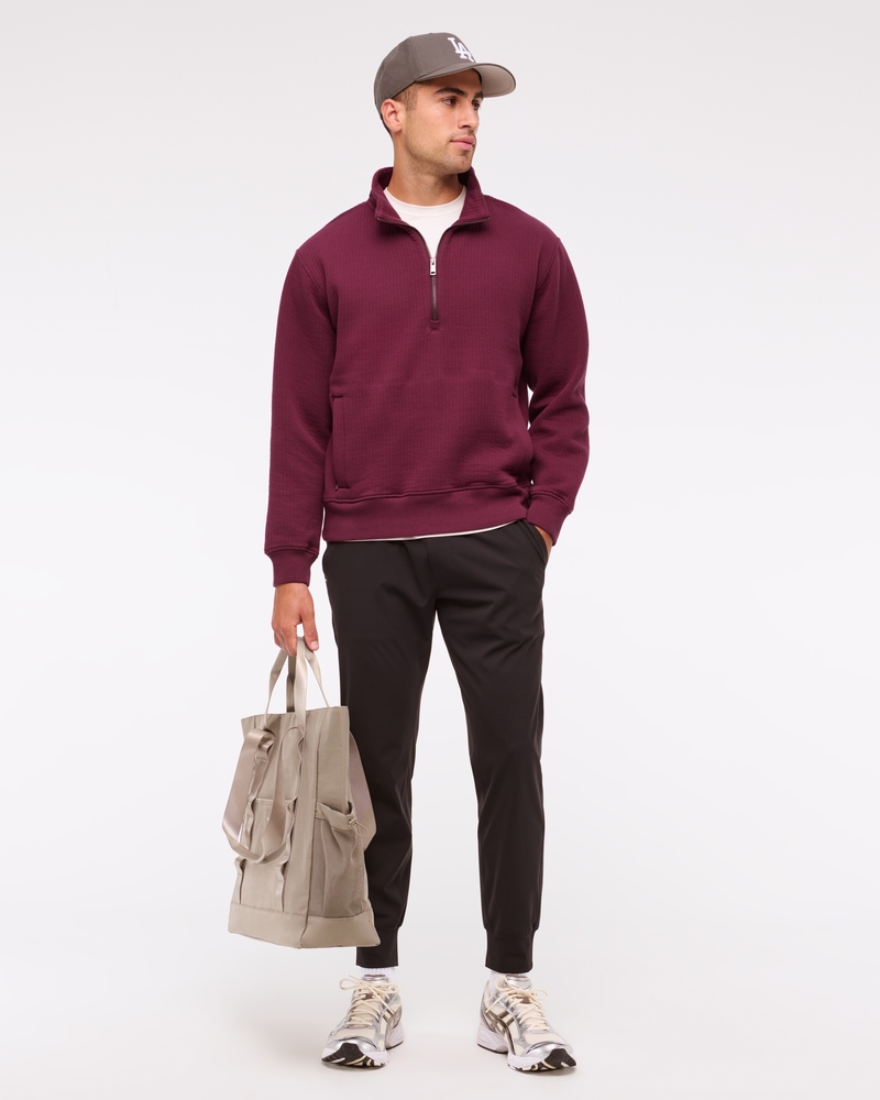 YPB Textured Ribbed Half-Zip