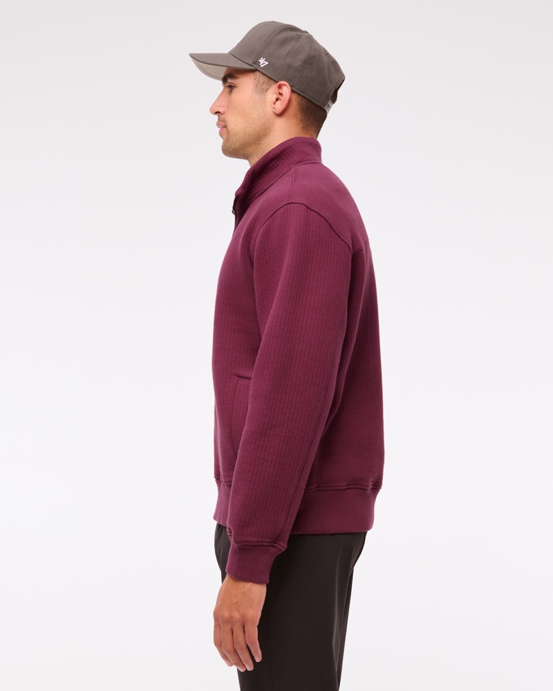 YPB Textured Ribbed Half-Zip
