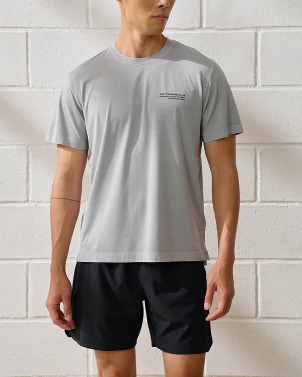 YPB Active Cotton-Blend Graphic Tee, Gray