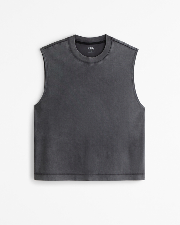 YPB Active Heavyweight Cotton Tank, Charcoal