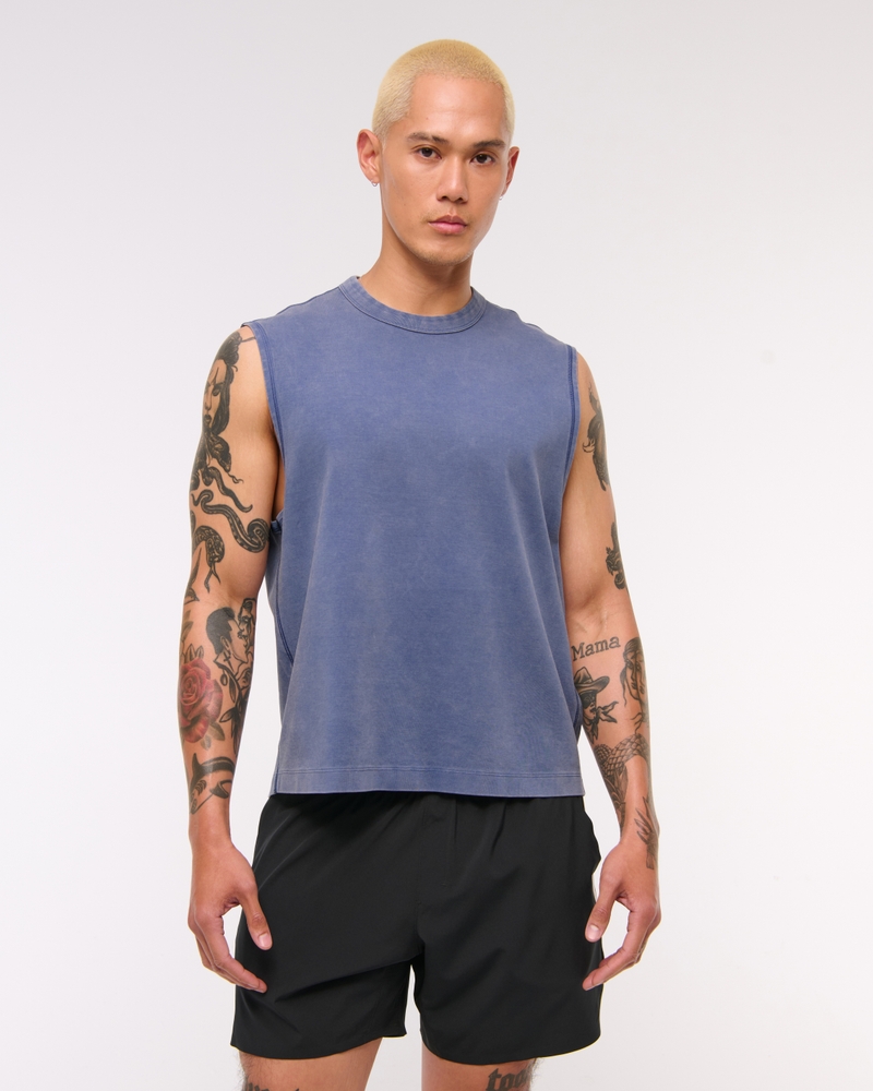 YPB Active Cropped Heavyweight Cotton Tank
