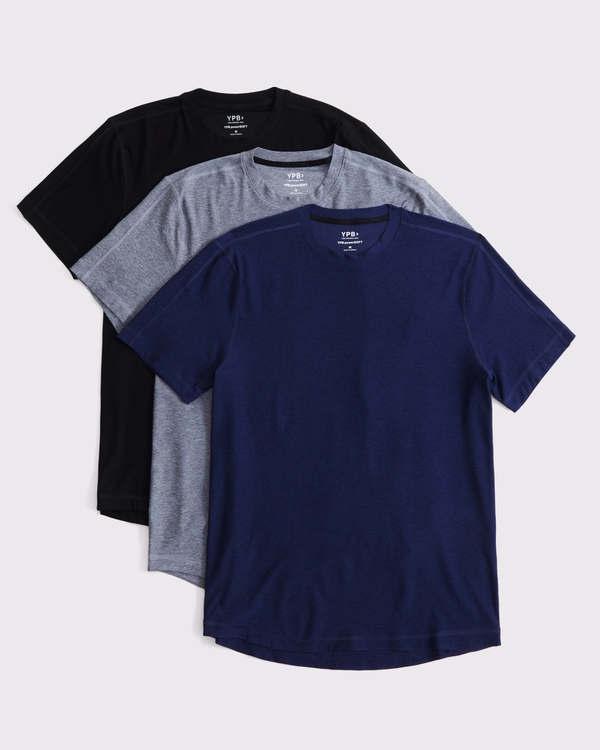 3-Pack YPB powerSOFT Lifting Tees, Navy Multicolor view 1